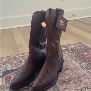 Size 10 Mahogany Brown LUCCHESE Men’s Boots